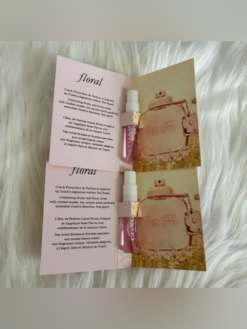 Coach Floral Eau de Parfum Sample Spray 0.06fl 2ml NEW set of 2